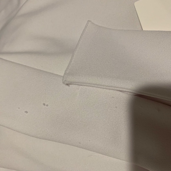 Leith Deep V-neck Sleeveless Jumpsuit in White Medium NWT Flawed - Picture 9 of 9